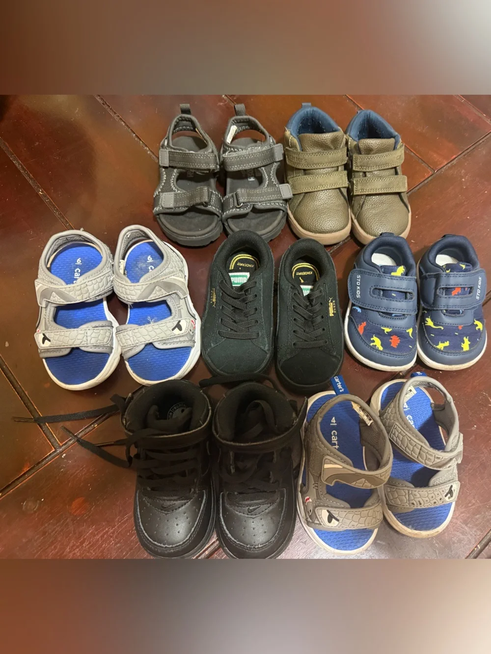 4T-6T BUNDLE BRAND NIKE CARTERS ADIKids BUNDLE SHOES Sandals -